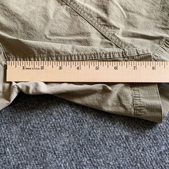 Eddie Bauer Hiking Shorts Women 16 Tall Mercer Fit Ripstop Fabric Olive - Picture 11 of 16